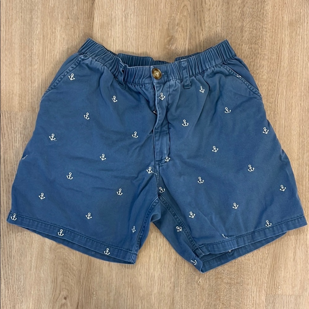 Chubbies Blue Flat Front Nautical Shorts (7 inch inseam)
